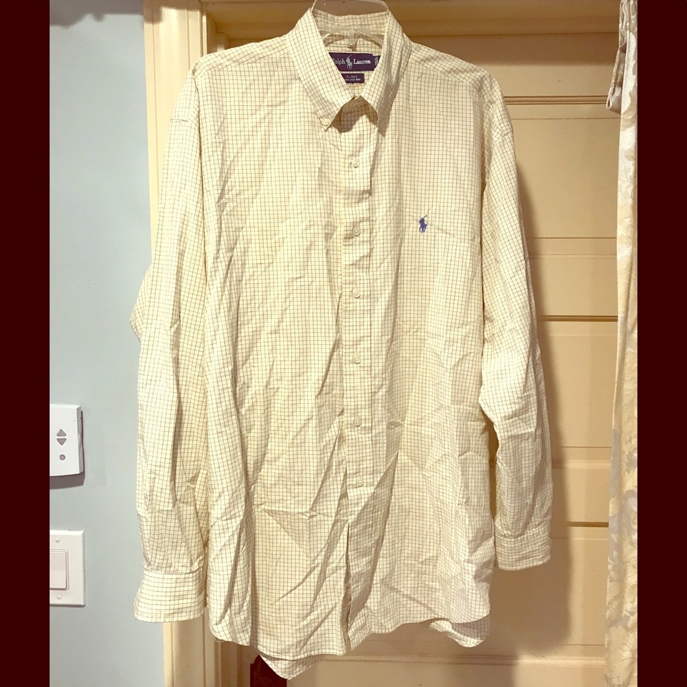 Ralph Lauren BLAKE Button Down checker Dress Shirt